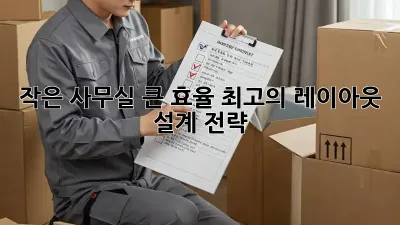 작은 사무실, 큰 효율: 최고의 레이아웃 설계 전략!